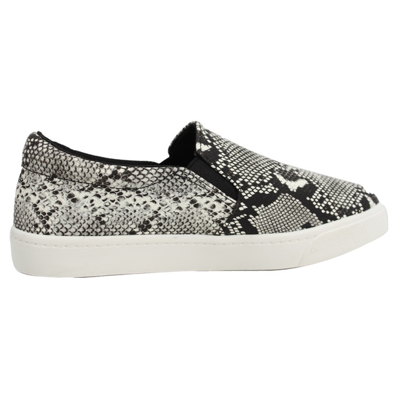 White Python Round Toe White Soles Sneaker - Picture 7 of 8